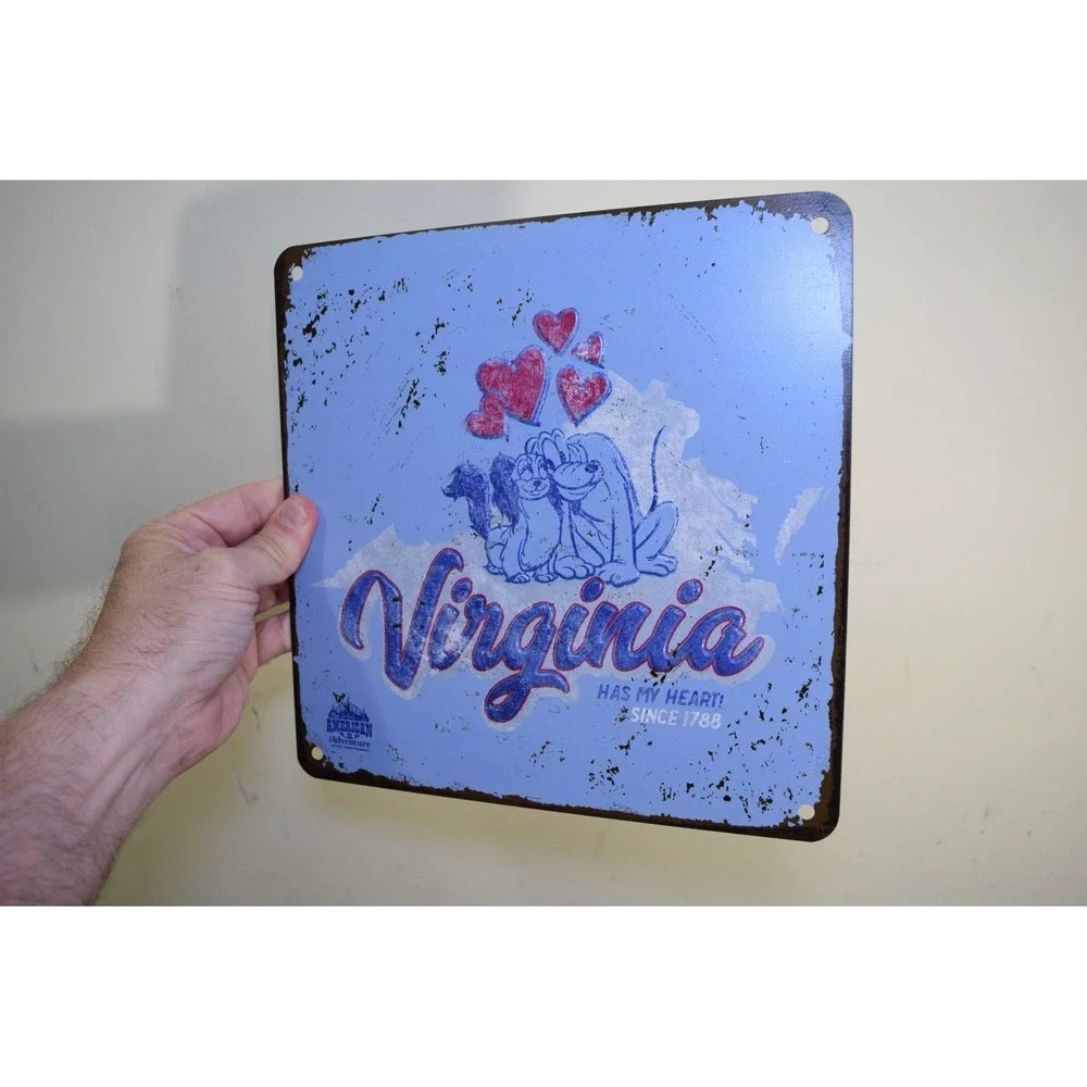 Disney Parks Epcot American Adventure VIRGINIA Metal 10